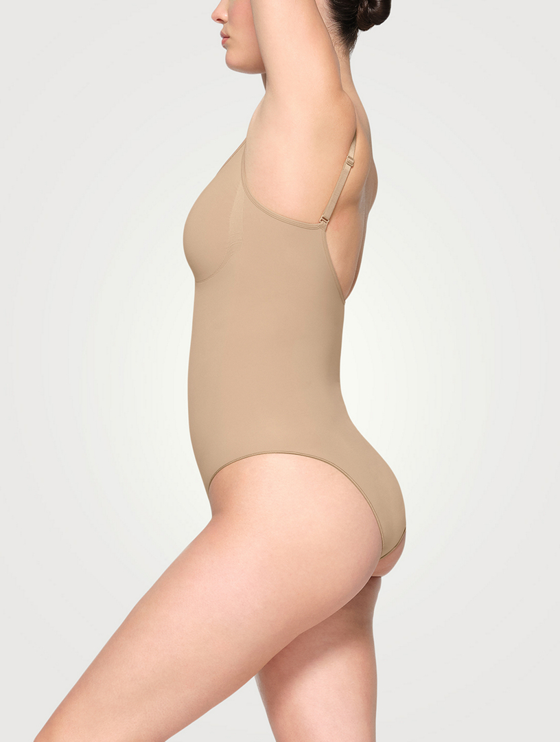 Buy SKIMS Black Seamless Sculpt Low-back Thong Bodysuit for