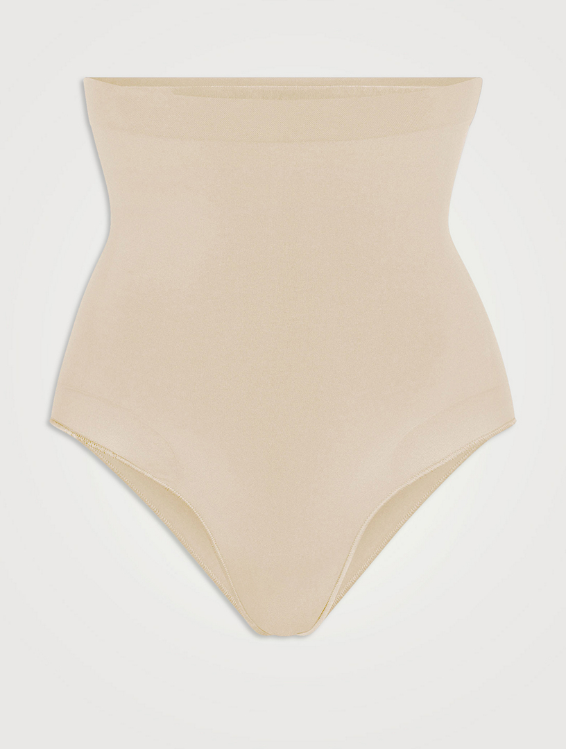 Shape wear - Skims M Barely There High-Waisted Thong. Brown (cocoa)