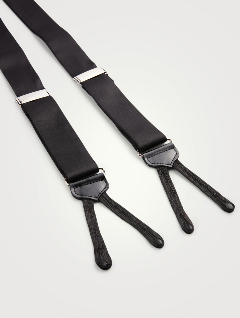 Black Silk Suspenders