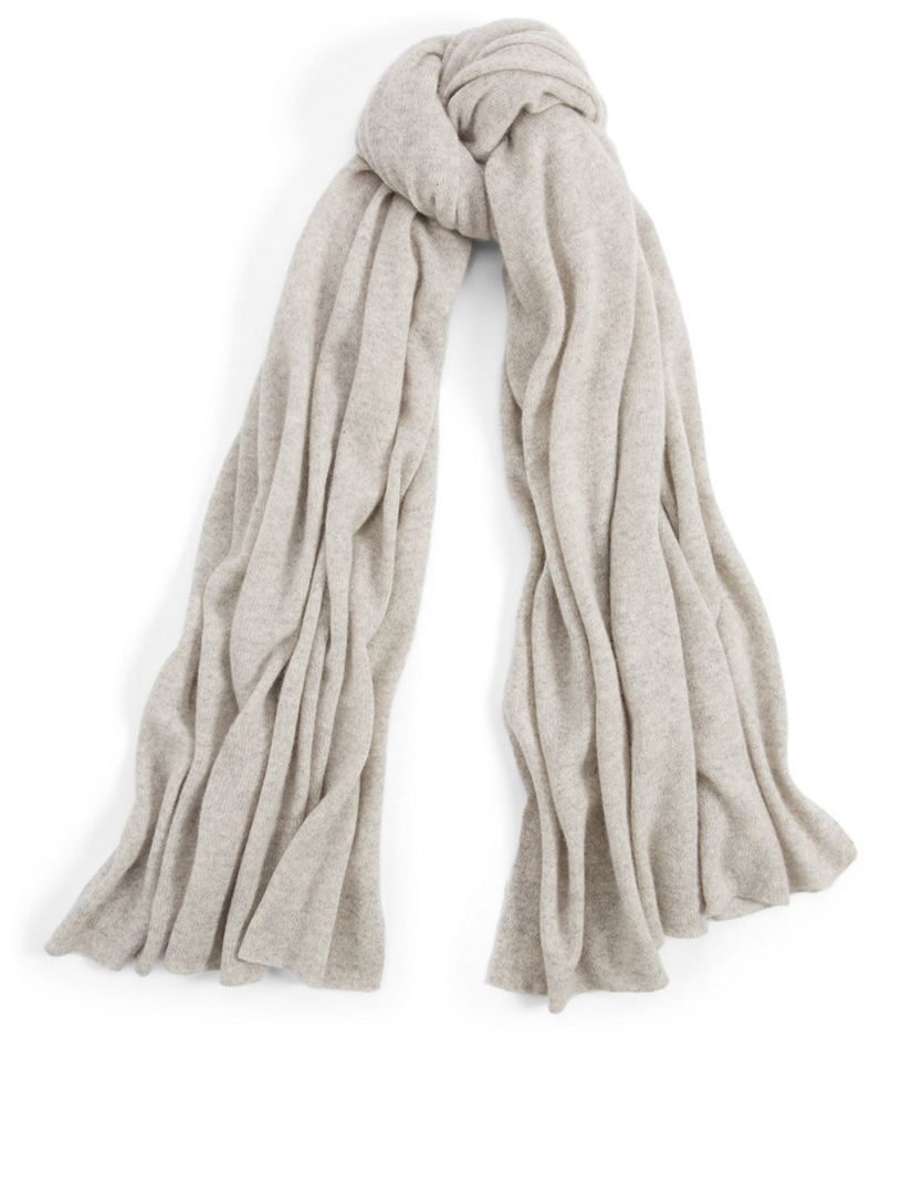 Pure Cashmere Scarf - Yellow Grey Embroidery – Luxire Custom Clothing