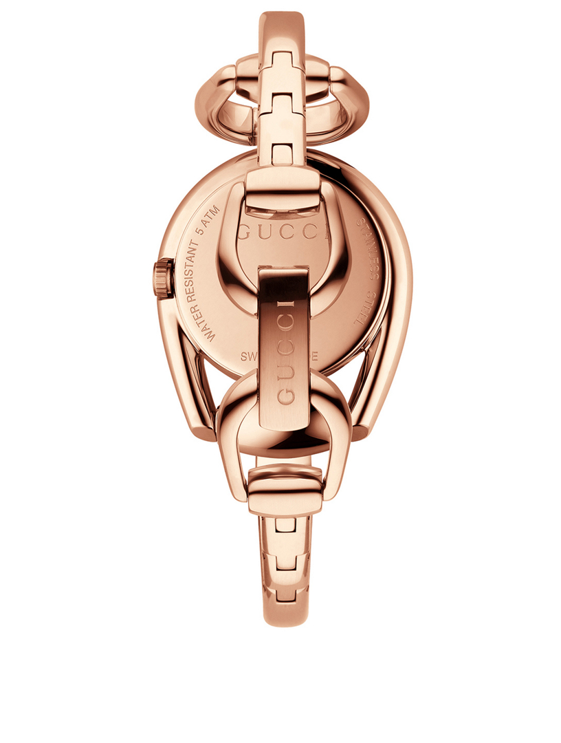 Horsebit Rose Goldtone Bracelet Watch