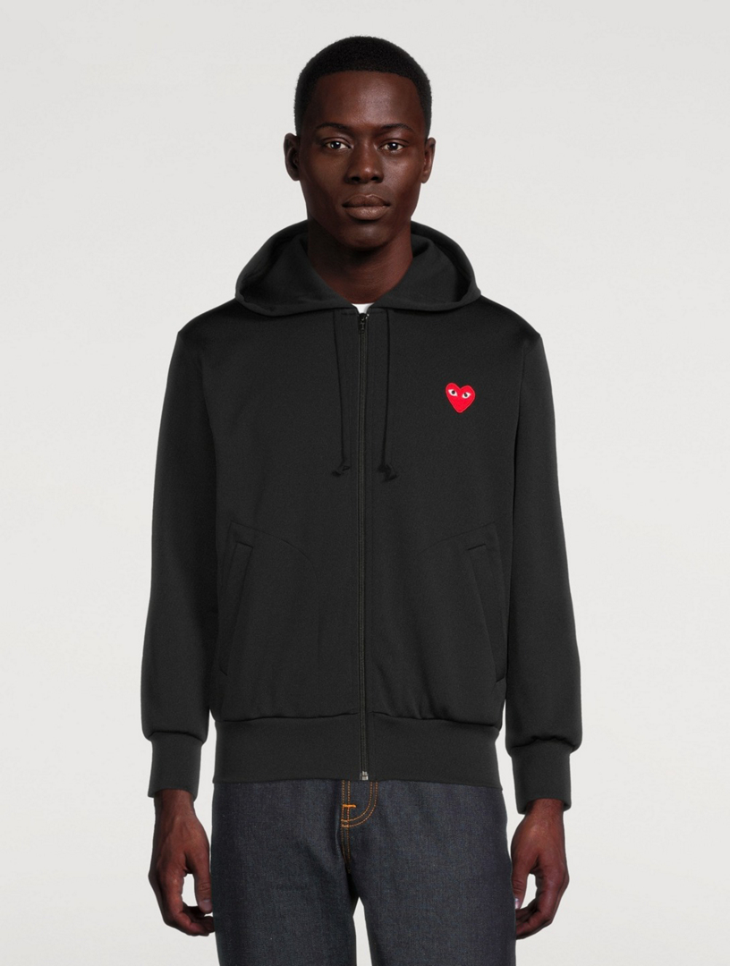 COMME DES GARCONS PLAY Heart Zip Up Hoodie Holt Renfrew