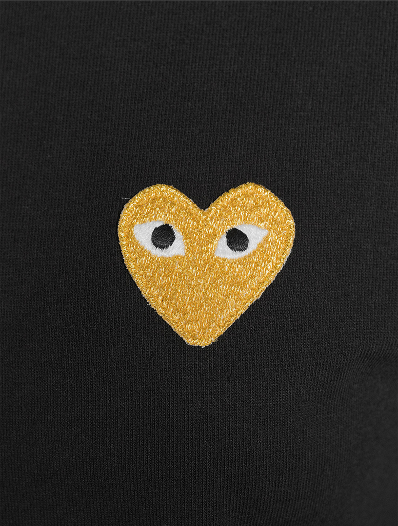 【PLAY COMME des GARCONS】GOLD HEART Tシャツ PLAY COMME des GARÇONS: GOLD HEART T-SHIRT (NAVY) | DSMG E-SHOP