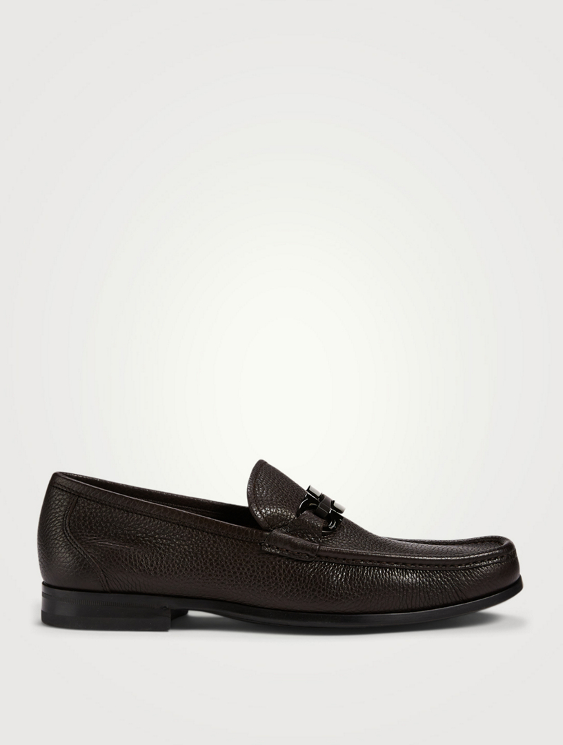 Grandioso Gancini Bit Leather Loafers