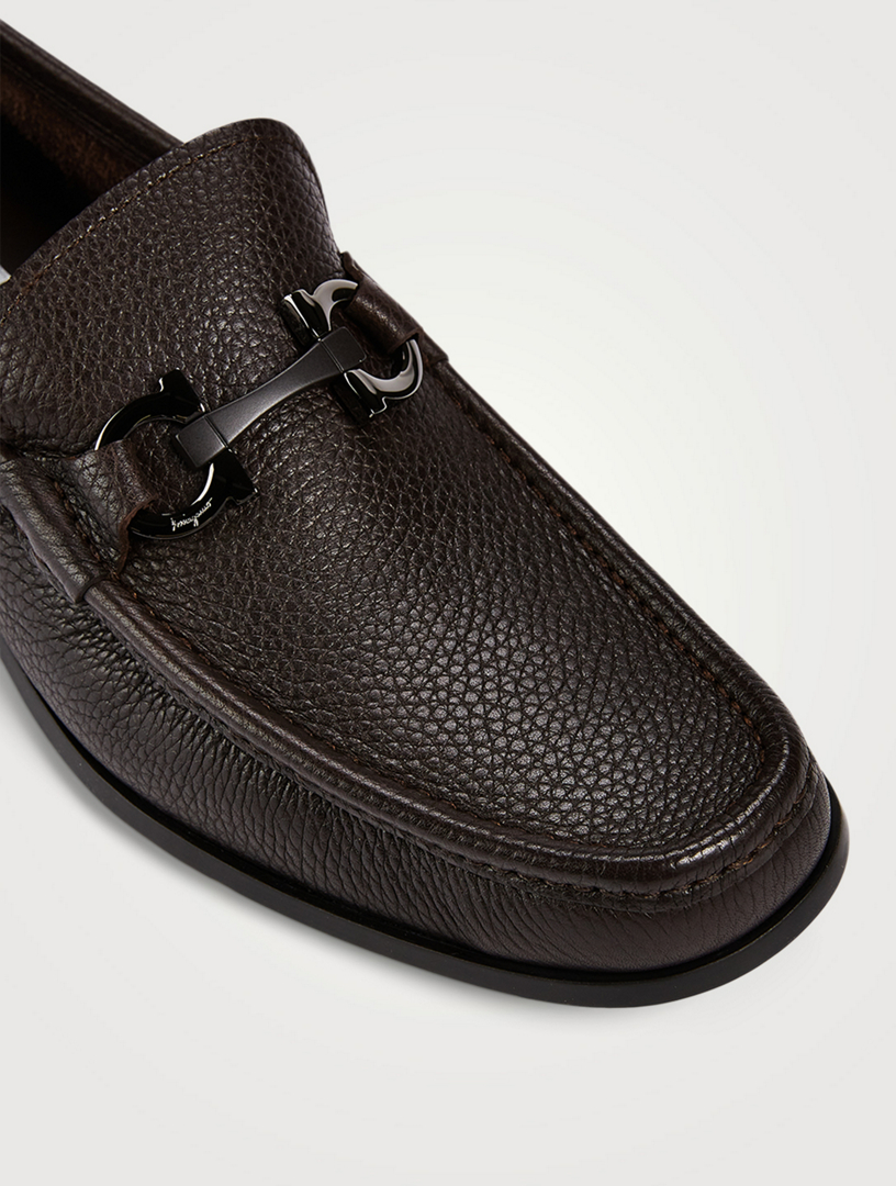 FERRAGAMO Grandioso Gancini Bit Leather Loafers | Holt Renfrew