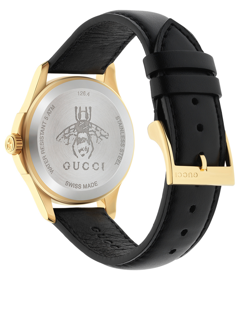 Le Marché Des Merveilles Goldtone Leather Strap Watch