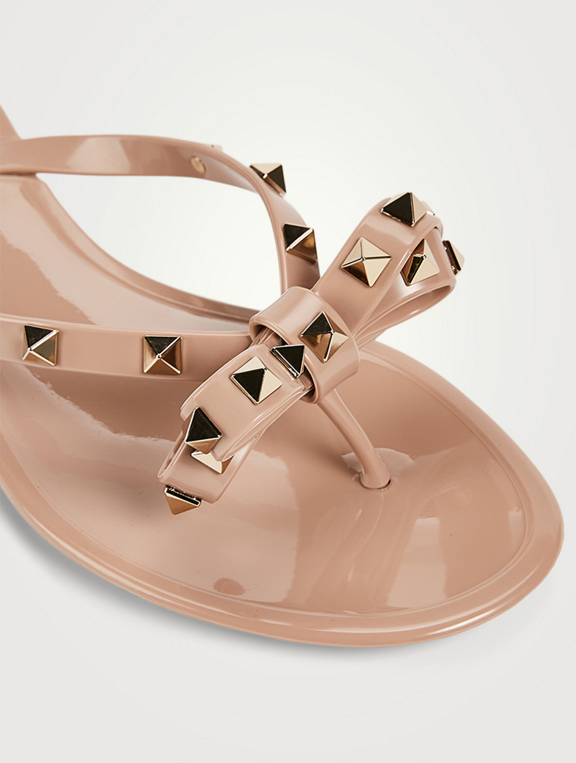 Black valentino sandals best sale