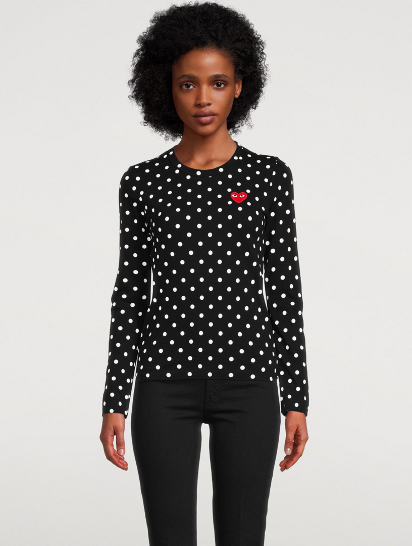 Commes de garcon 2025 polka dot shirt