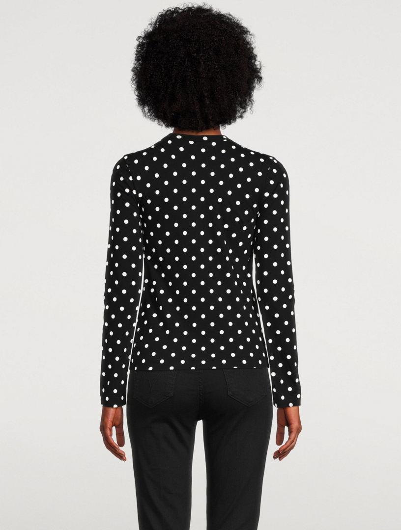 Comme des garcons polka dot long sleeve hotsell