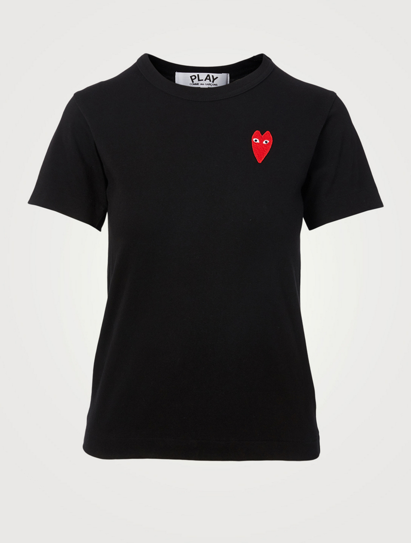 Cotton Embroidered Heart T-Shirt