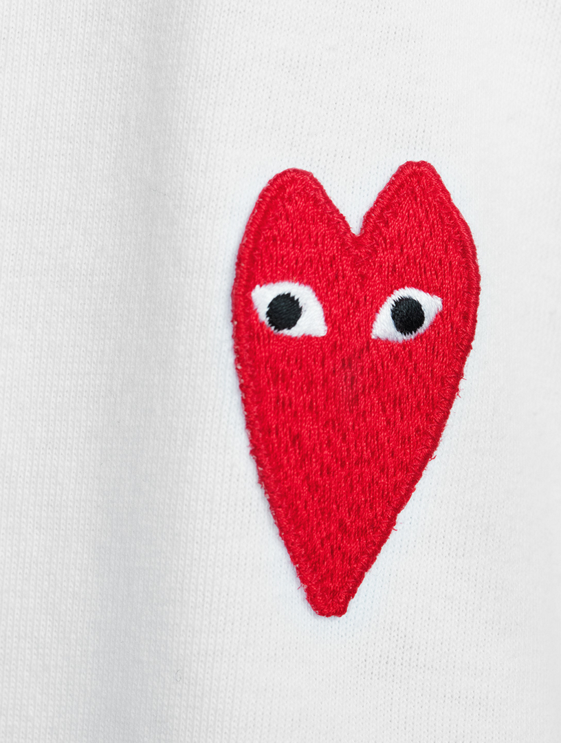 Cotton Embroidered Heart T-Shirt