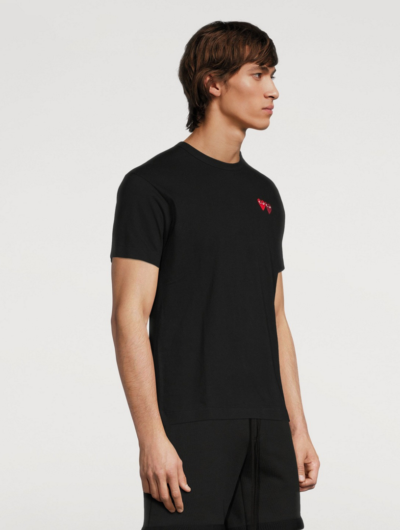 Double Heart Patch T-Shirt