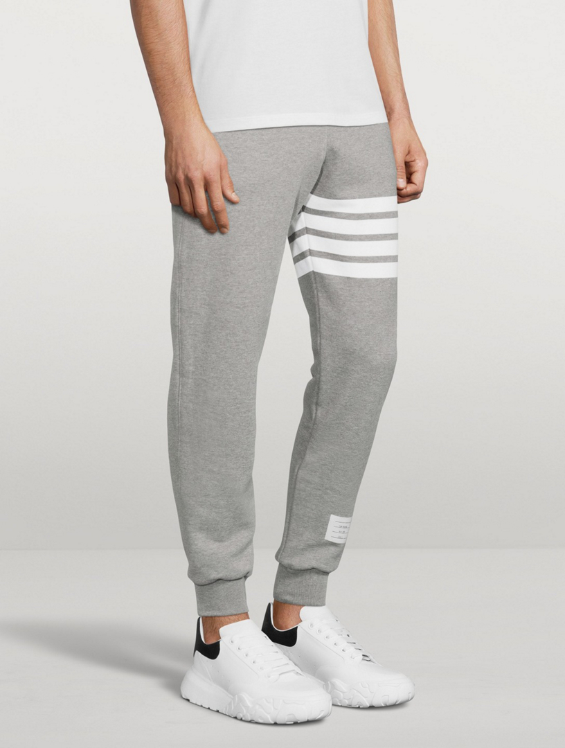 Thom Browne Men's Classic Drawstring Sweatpants with Stripe Detail -  Bergdorf Goodman