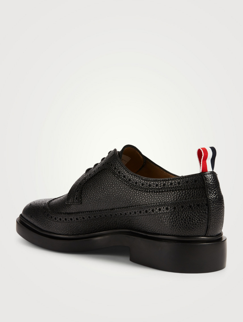 Classic Grained Leather Longwing Brogue Shoes