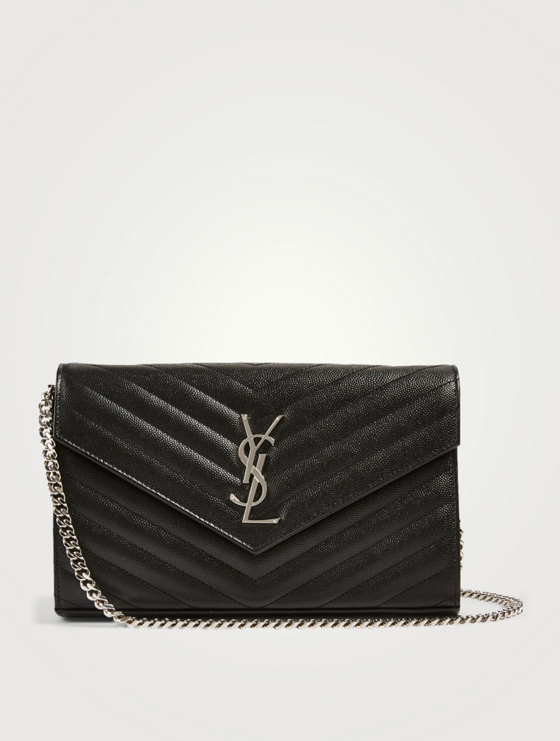 SAINT LAURENT YSL Monogram Leather Chain Wallet Bag | Holt Renfrew