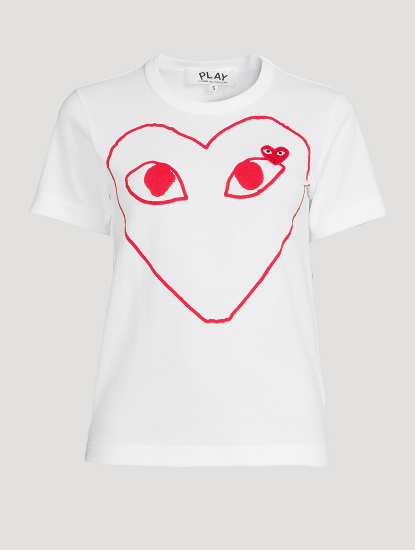 mærke udtale Køre ud COMME DES GARÇONS PLAY Heart Outline T-Shirt | Holt Renfrew