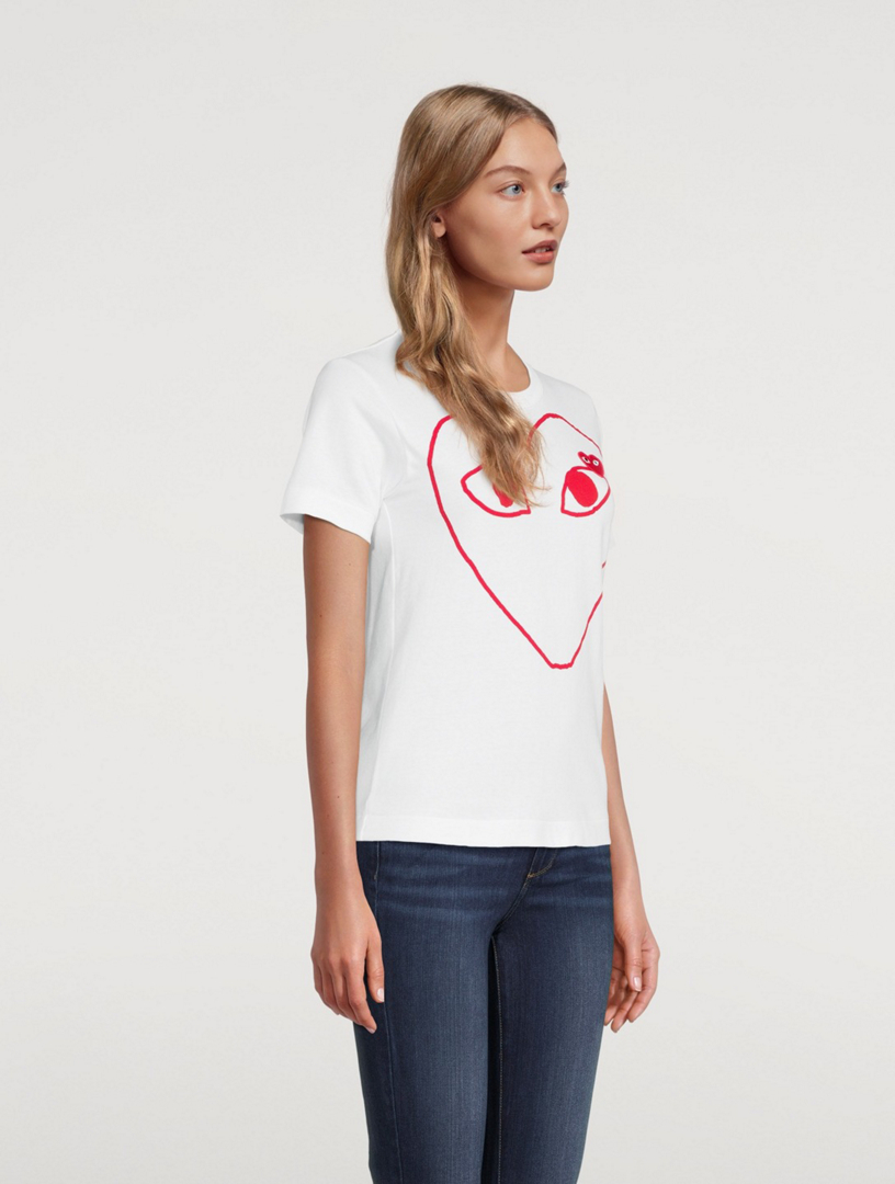 Comme des garcons outlet womens tshirt