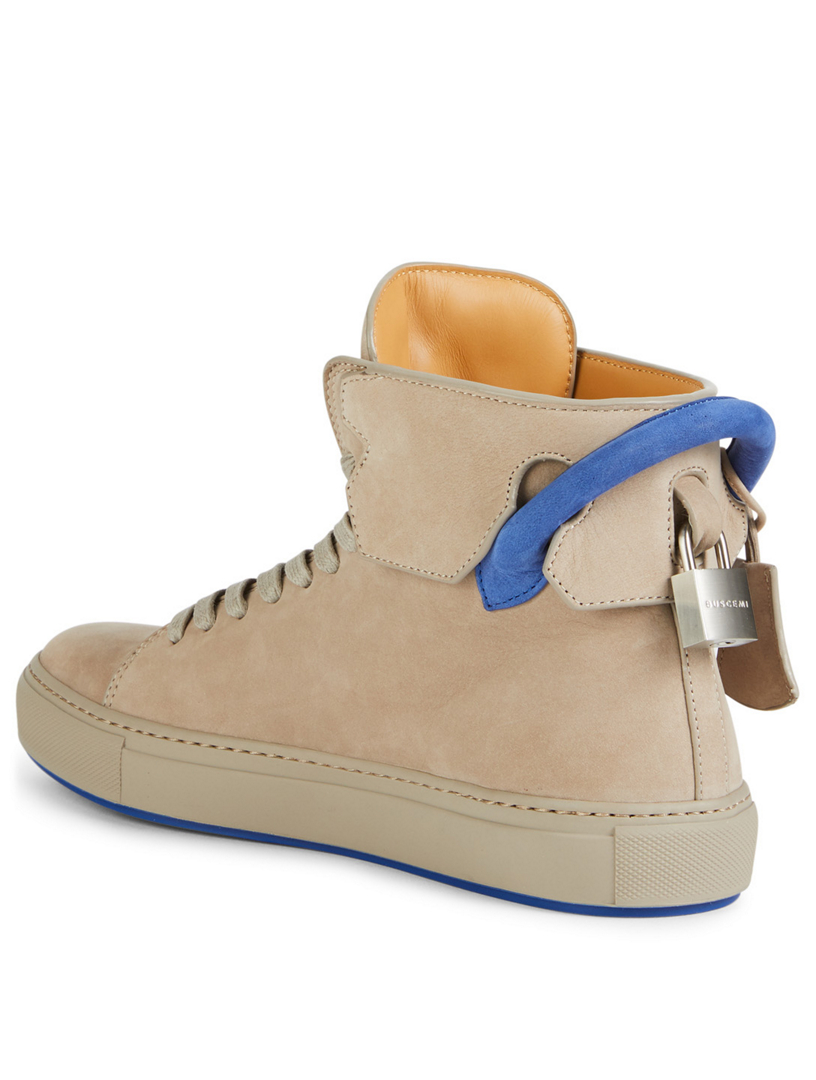 125MM Nubuck Leather High-Top Sneakers