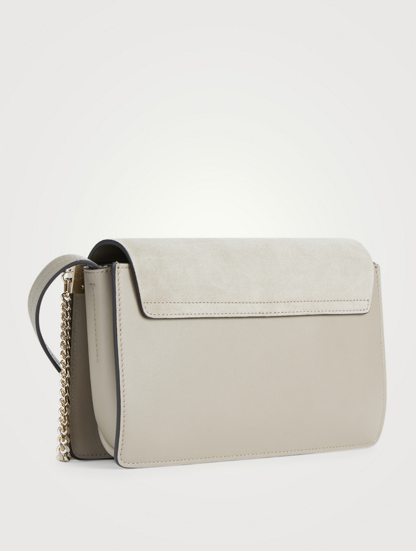 CHLOÉ Small Faye Leather And Suede Shoulder Bag