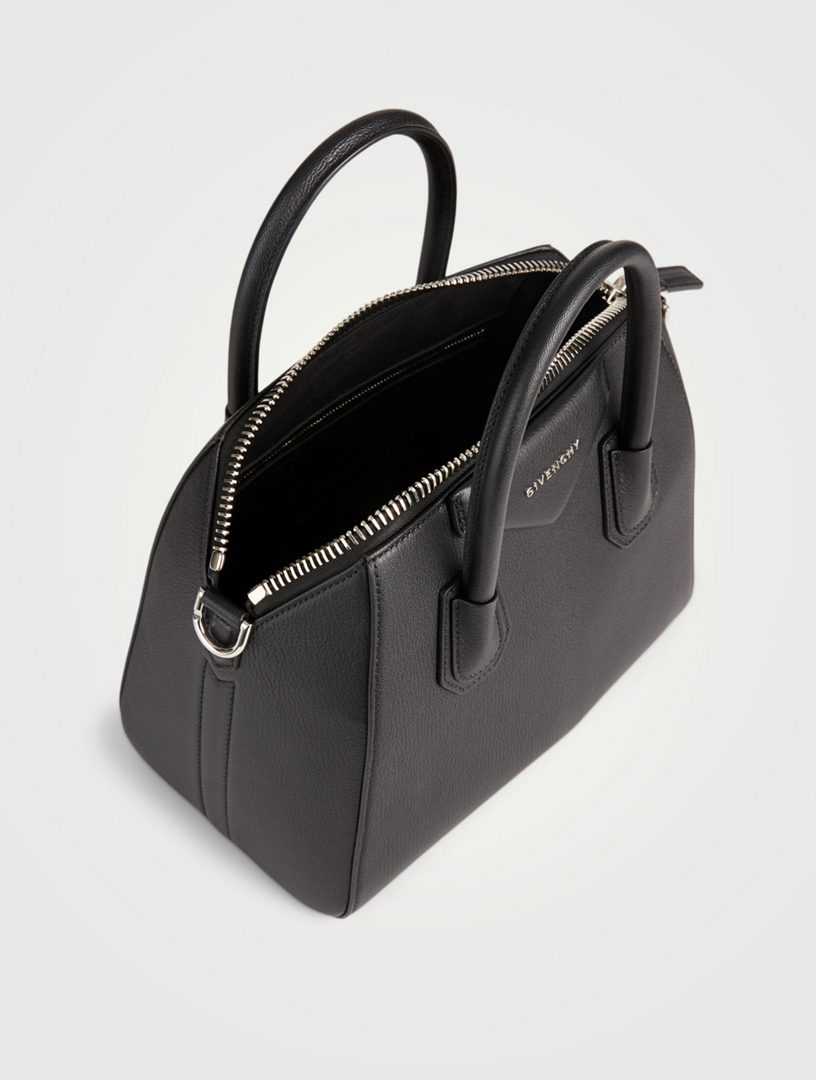 Grey Grained Small Antigona Bag