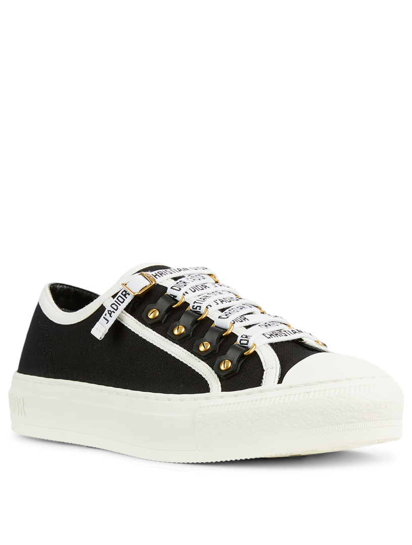 DIOR Walk'n'Dior Leather And Canvas Sneakers