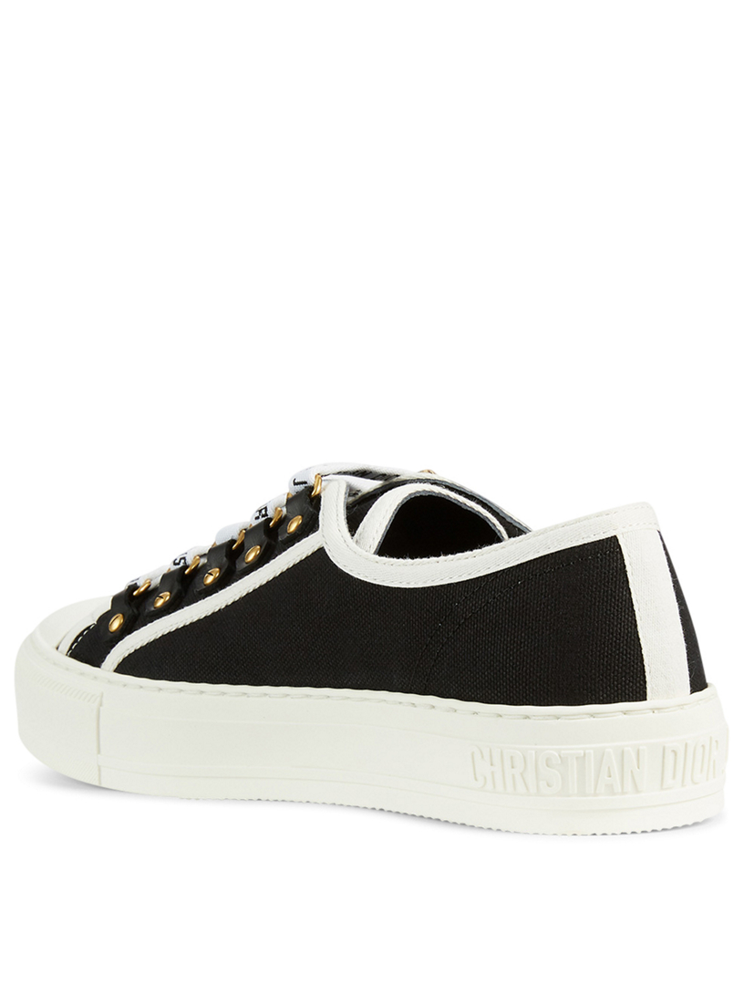 DIOR Walk'n'Dior Leather And Canvas Sneakers