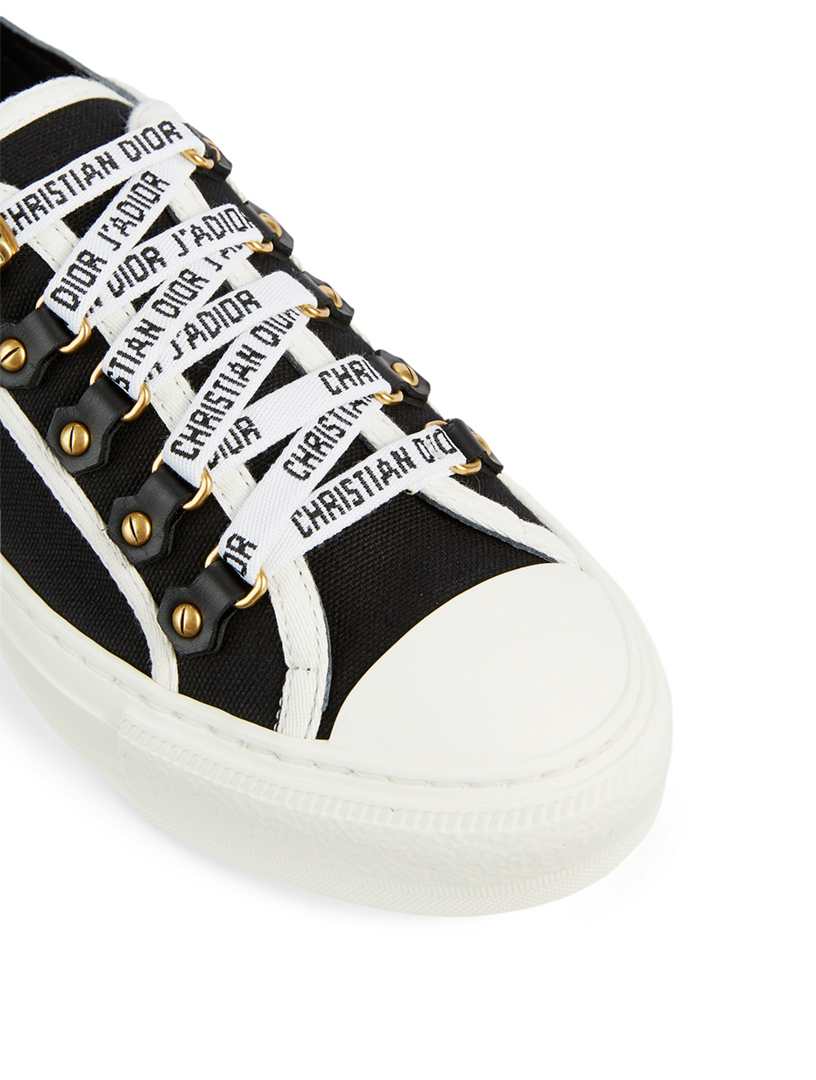 DIOR Walk'n'Dior Leather And Canvas Sneakers