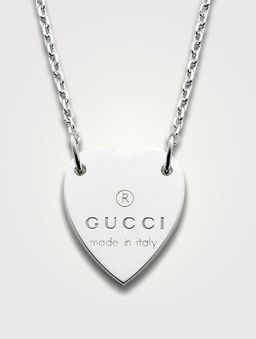 Heart gucci deals necklace