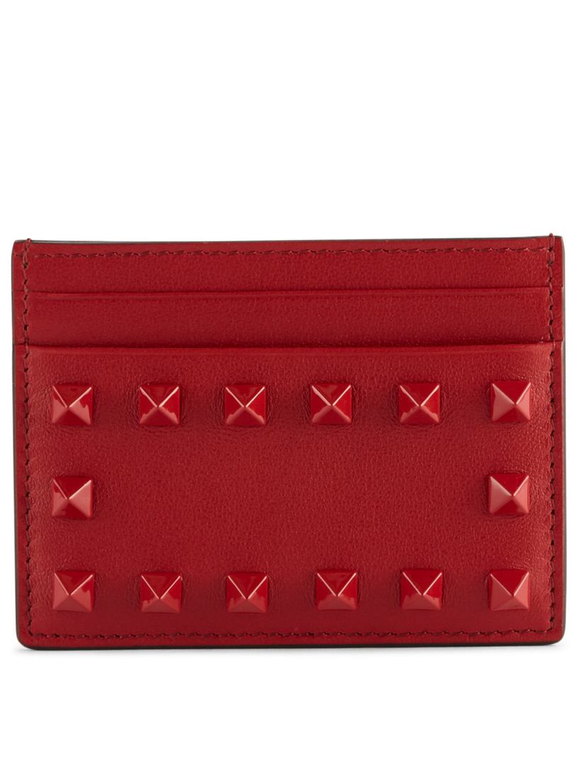 Valentino Garavani-Rockstud grainy card holder main image 1