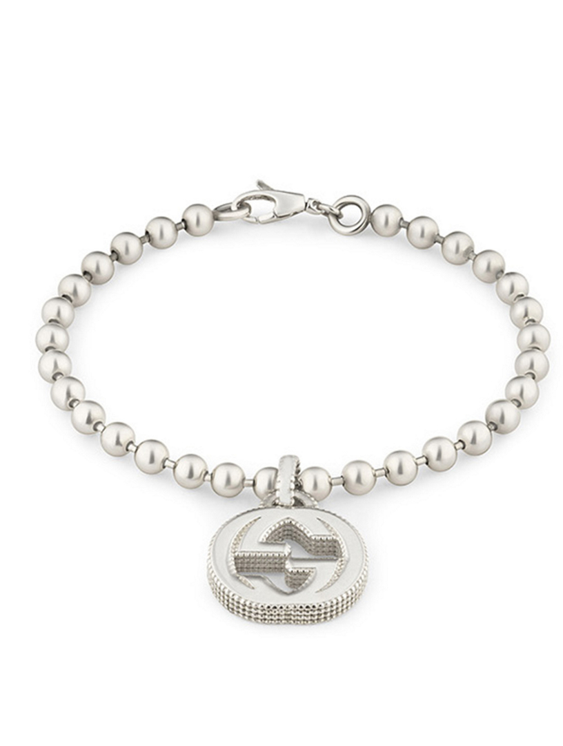 Interlocking G Sterling Silver Bracelet