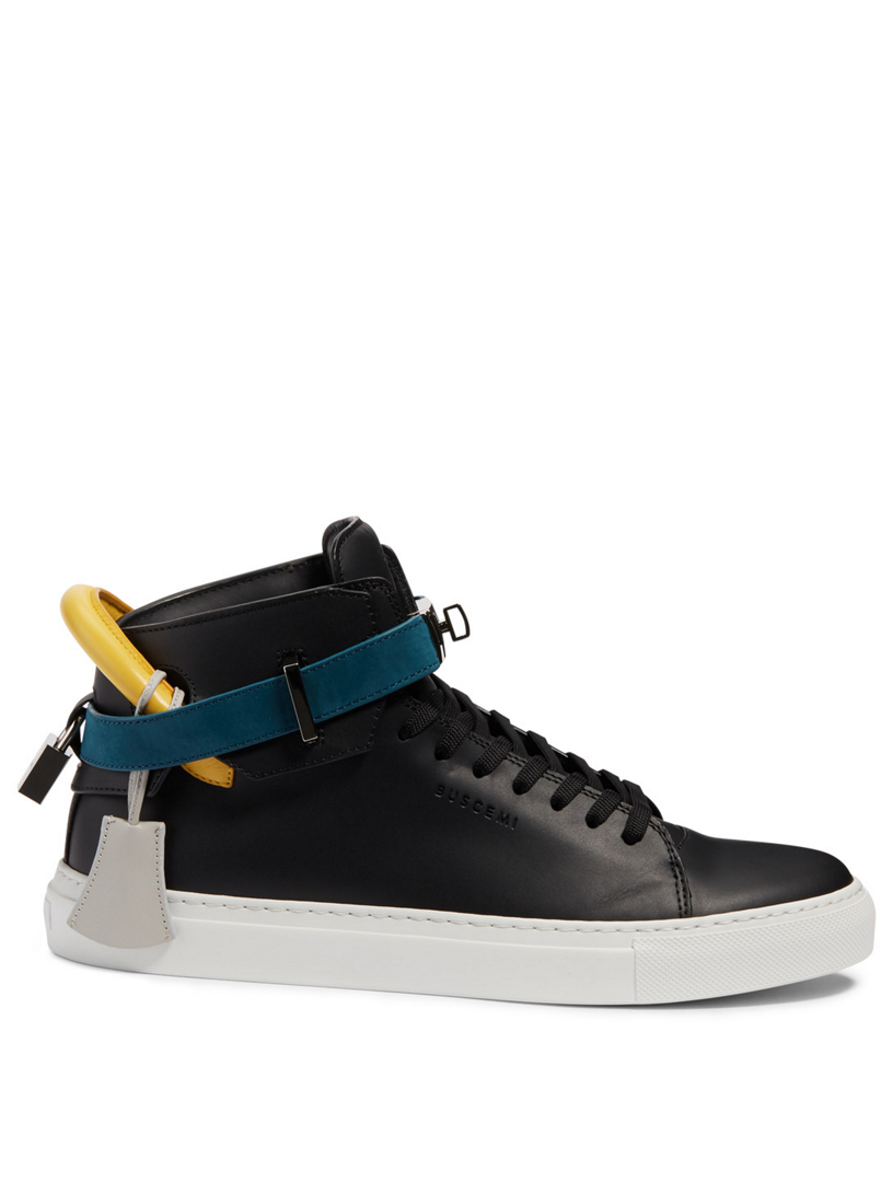 BUSCEMI 100MM Leather Sneakers Holt Renfrew