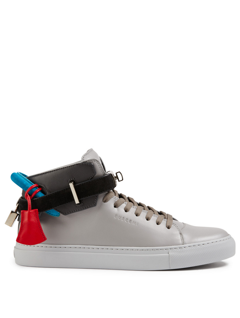 BUSCEMI 100MM Leather Sneakers Holt Renfrew