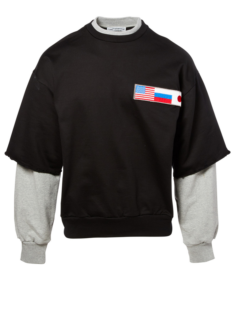 Cotton Layered Sweatshirt