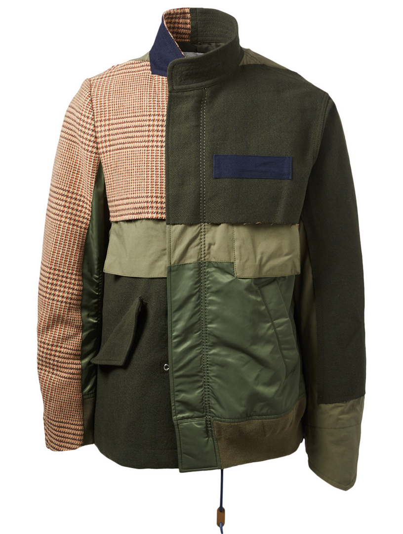 SACAI Mixed Media Field Jacket | Holt Renfrew