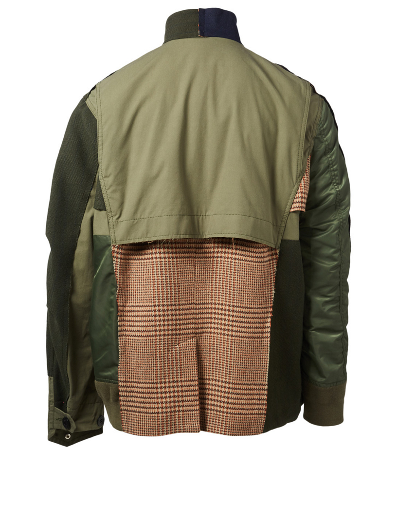 SACAI Mixed Media Field Jacket | Holt Renfrew