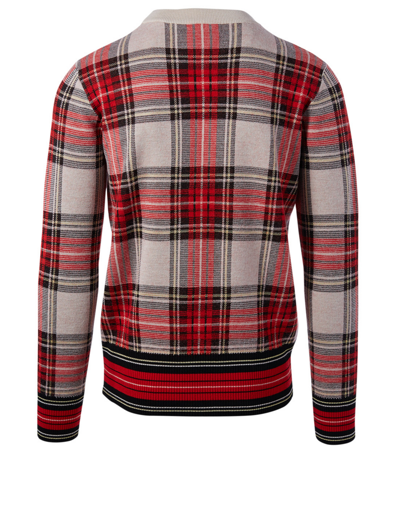 Maddox Wool-Blend Sweater Plaid