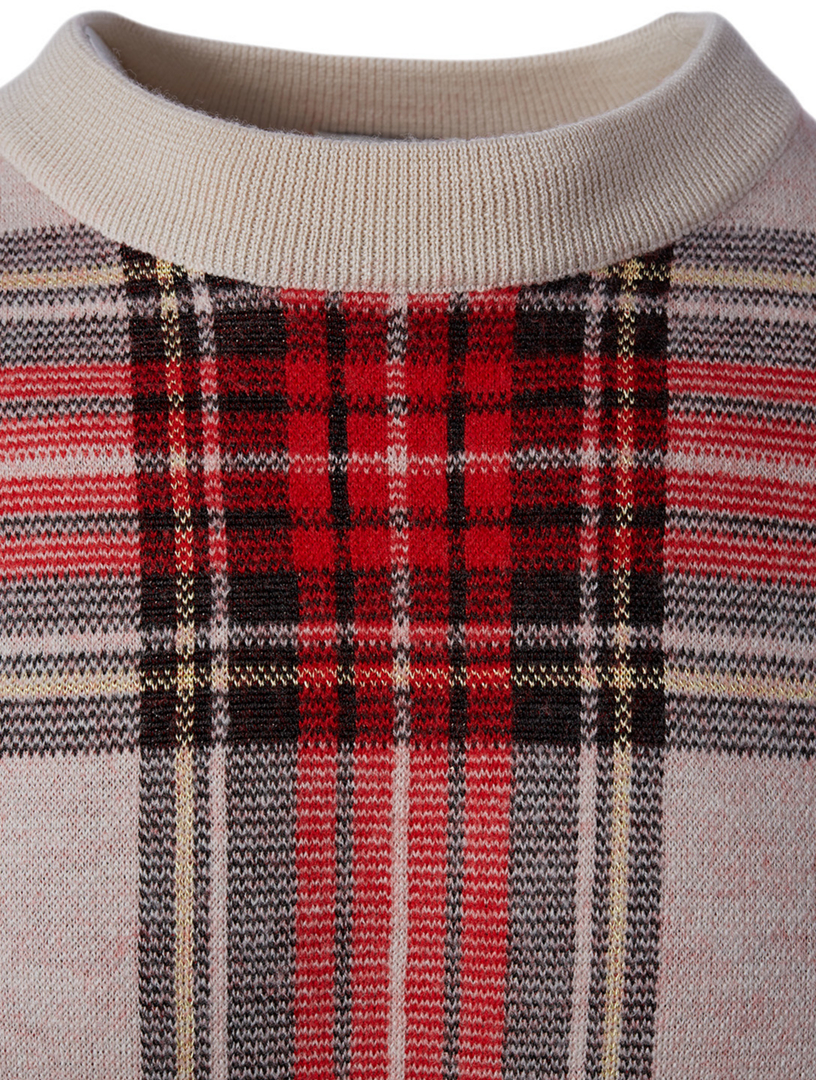 Maddox Wool-Blend Sweater Plaid