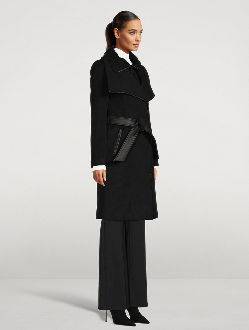 Nori 2 in 1 Wool Coat With Sash