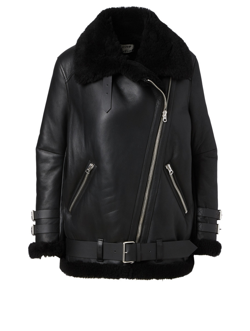 Acne studios shearling aviator jacket hotsell