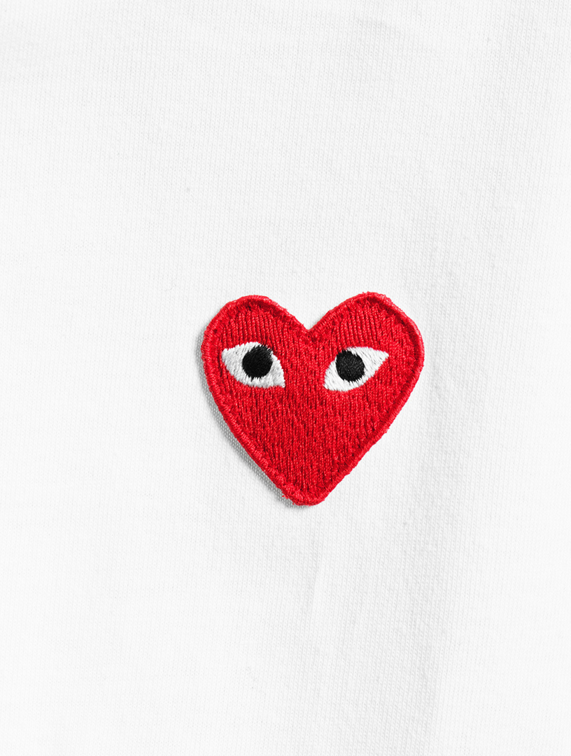 COMME DES GARCONS PLAY, Peeping Heart T Shirt, Women, Black/Red