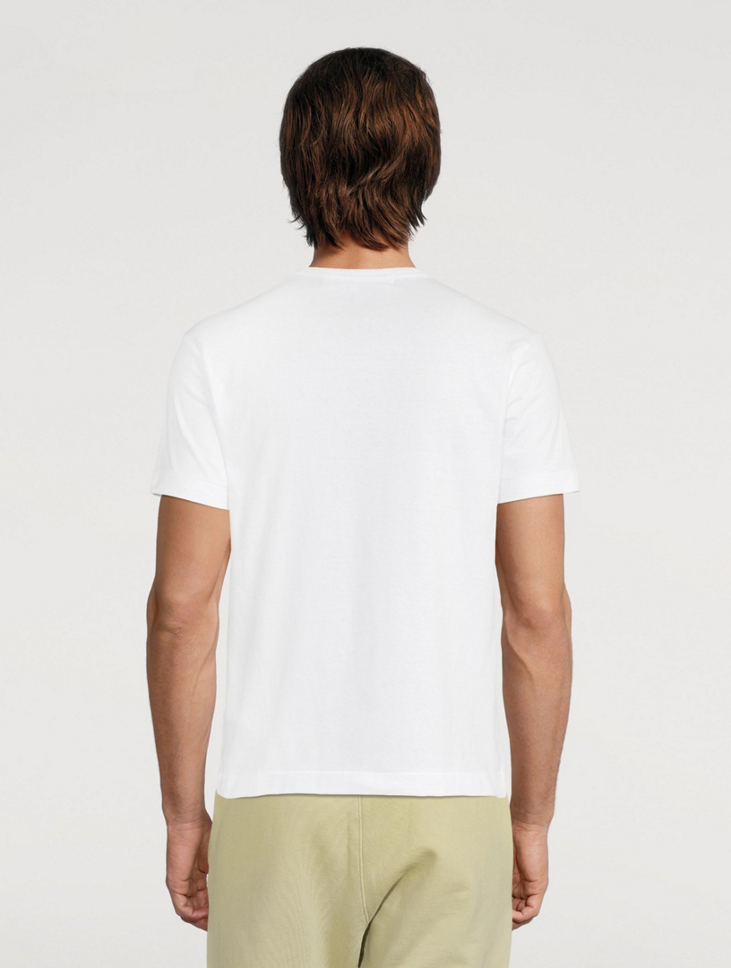 Comme des garcons play heart tee white y outlet camo