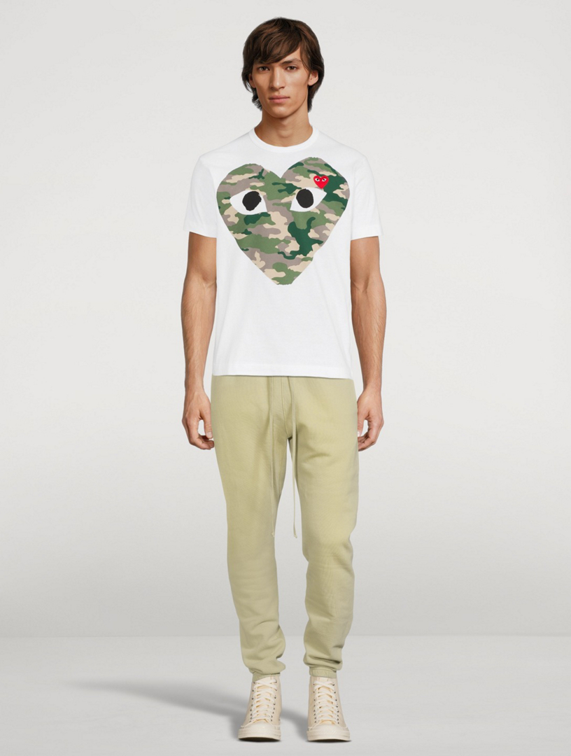 Comme de garcon camo t shirt hotsell