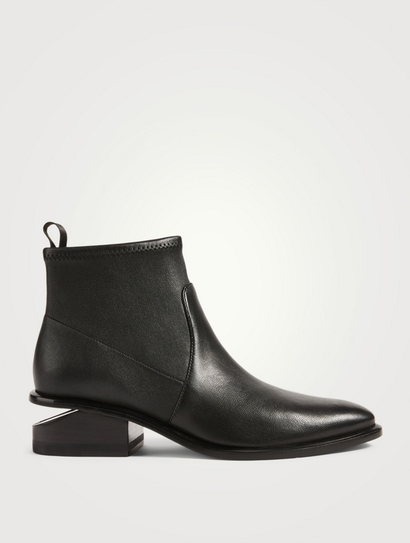 ALEXANDER WANG Kori Stretch Leather Ankle Boots | Holt Renfrew