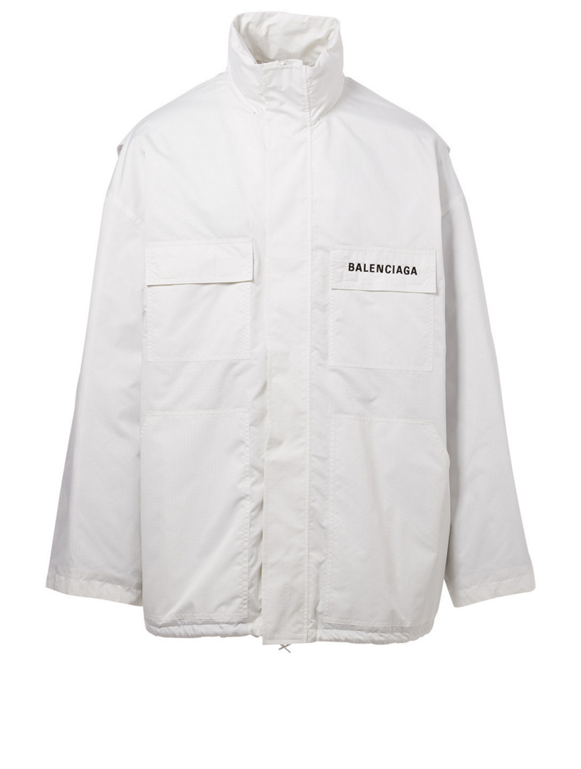 Balenciaga store windbreaker white