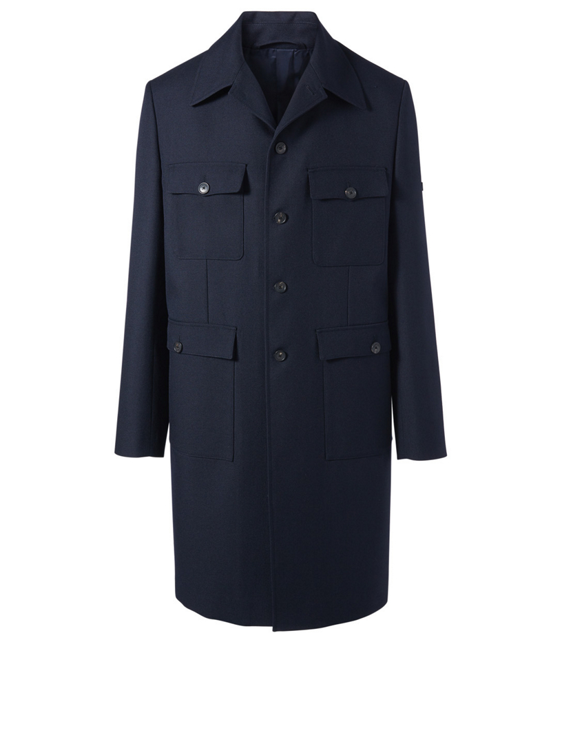 BALENCIAGA Wool Military Coat Holt Renfrew