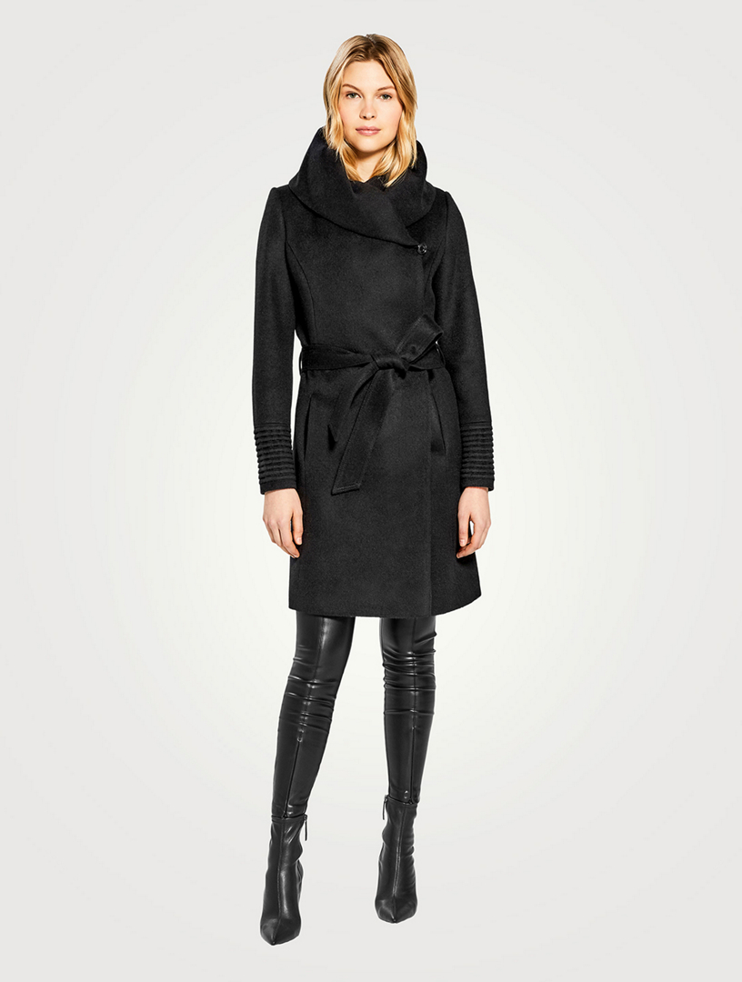 Sentaler hooded wrap on sale coat