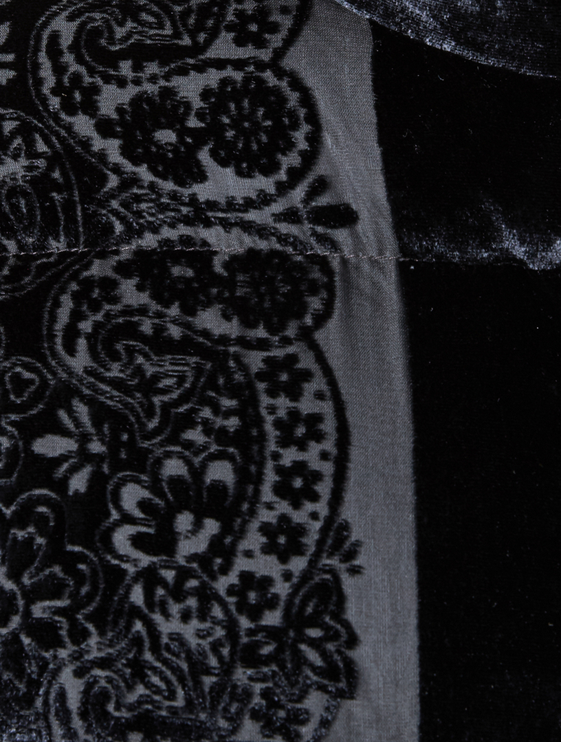 Labbe Embossed Velvet Down Puffer Jacket