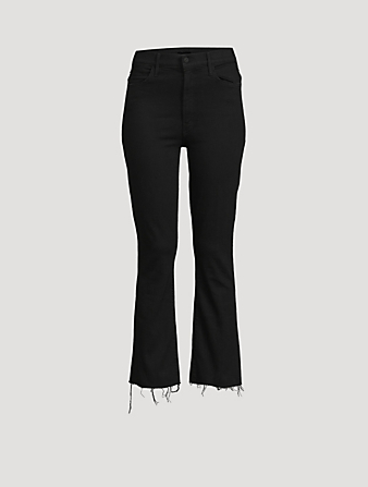 Hustler High-Rise Bootcut Jeans With Fray