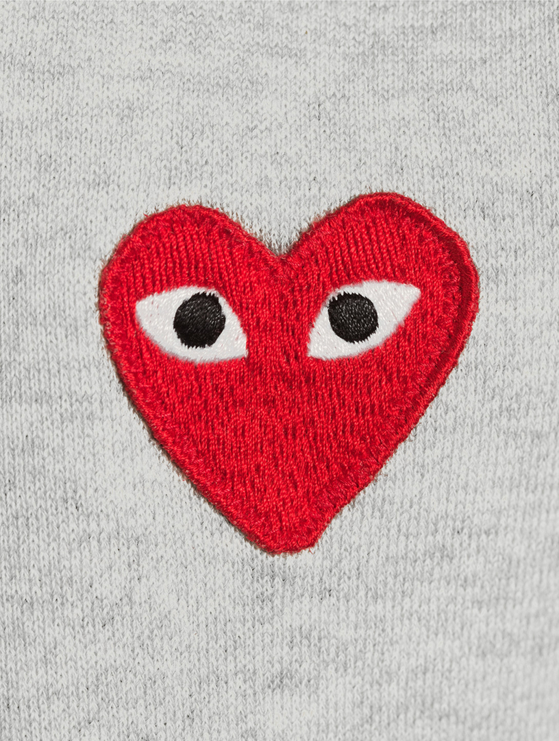 Heart Zip-Up Hoodie With Back Logo