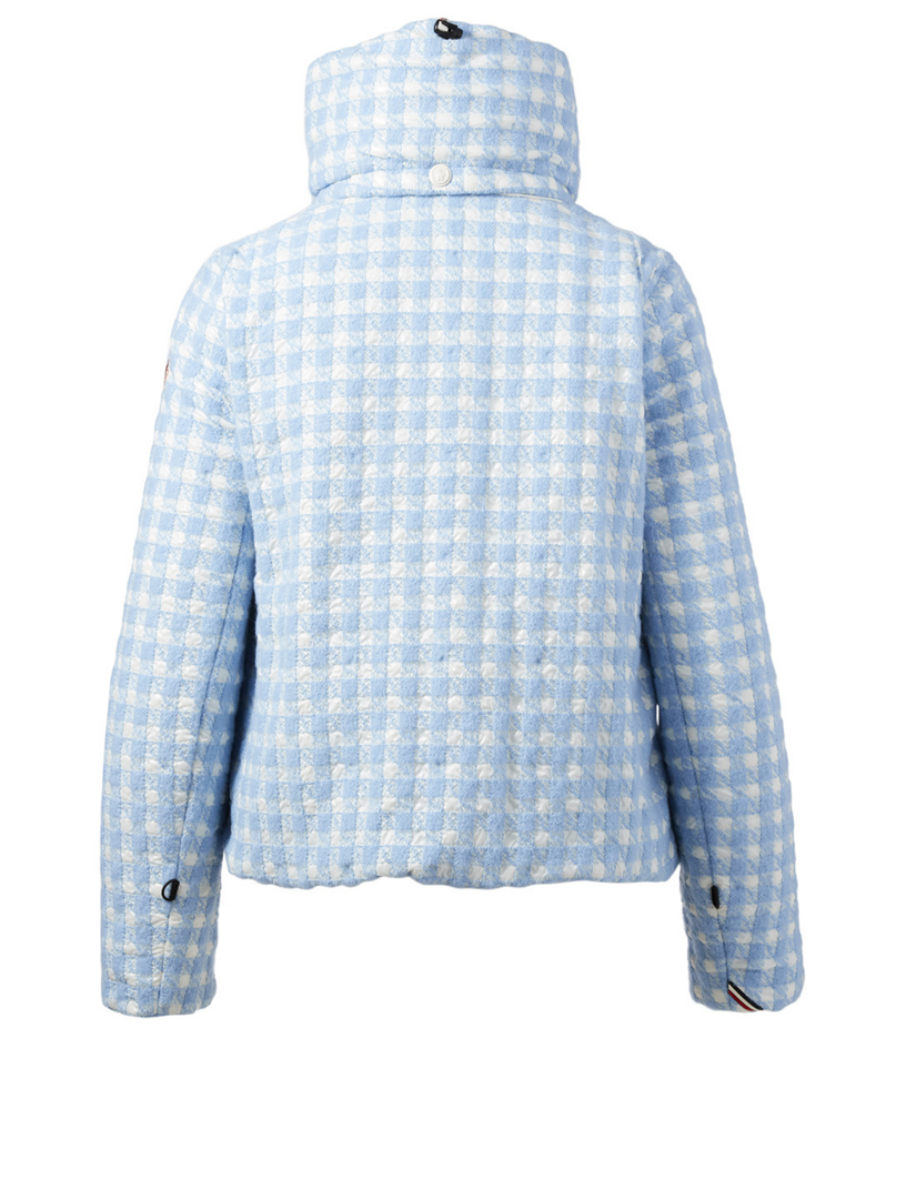 Mufule Down Puffer Jacket Gingham Check